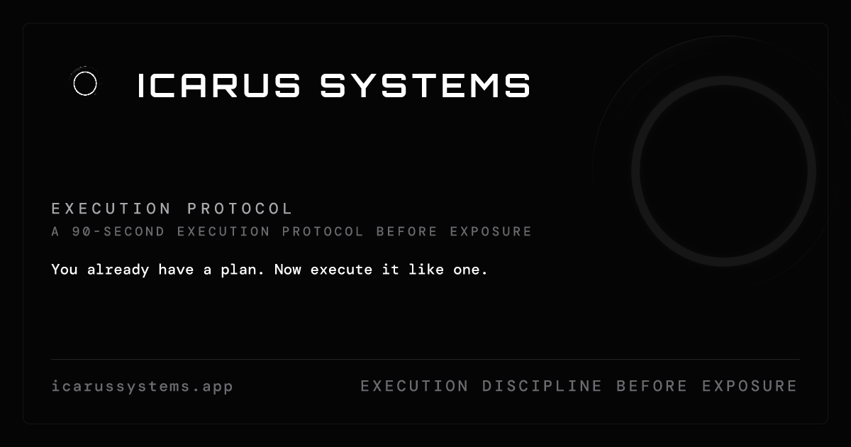 ICARUS Systems — The Execution Protocol